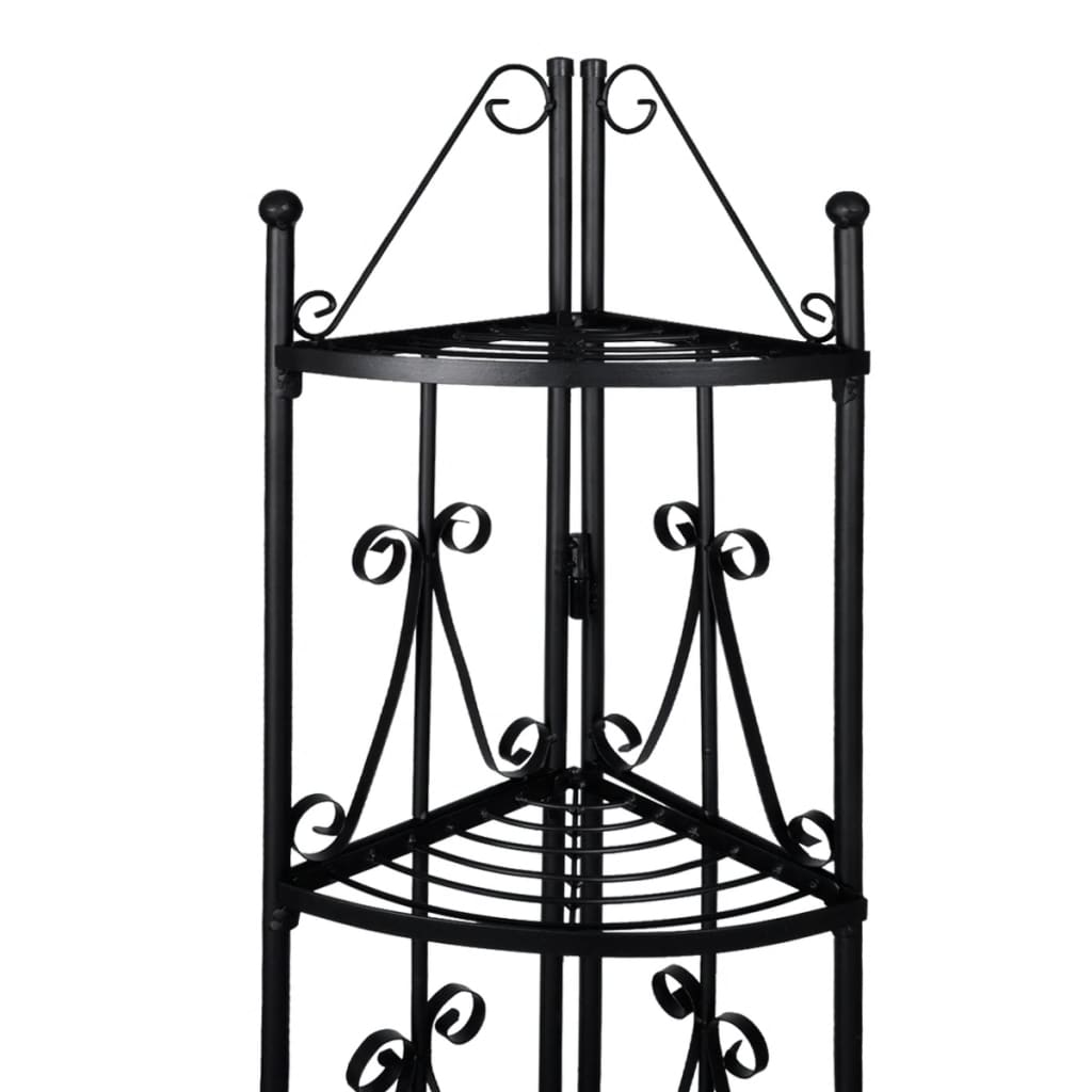 Plant stairs flower shelf standing shelf corner shelf black