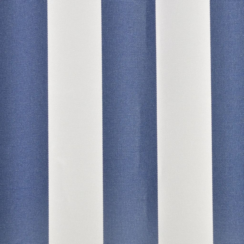 Markisenbespannung Canvas Blau & Weiß 3 x 2,5 m (ohne Rahmen)