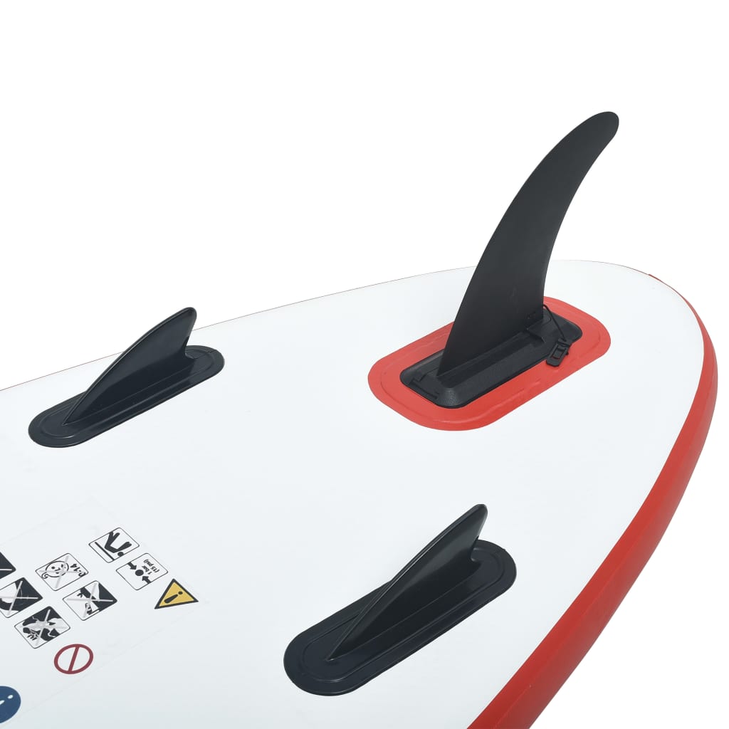 Stand Up Paddle Board SUP Inflatable Red and White