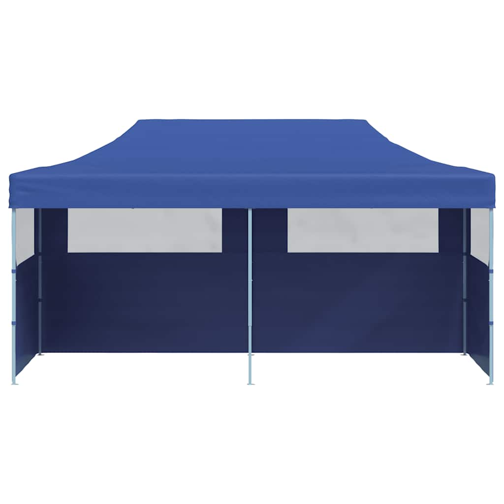 Pop-Up Party Tent Foldable Blue 3×6 m
