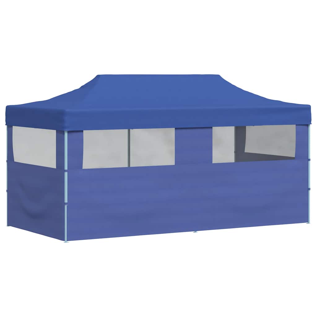 Pop-Up Party Tent Foldable Blue 3×6 m