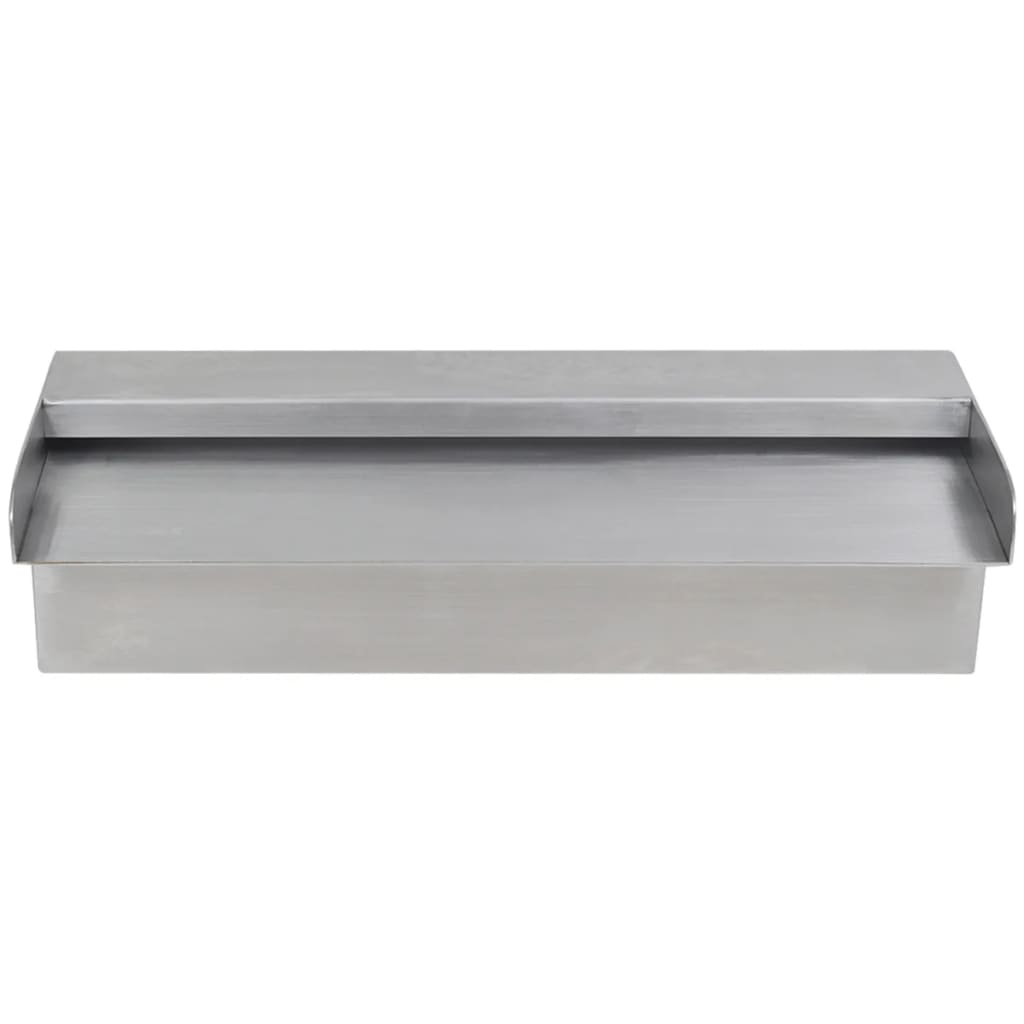 Fontaine cascade de piscine rectangulaire inox 30 cm