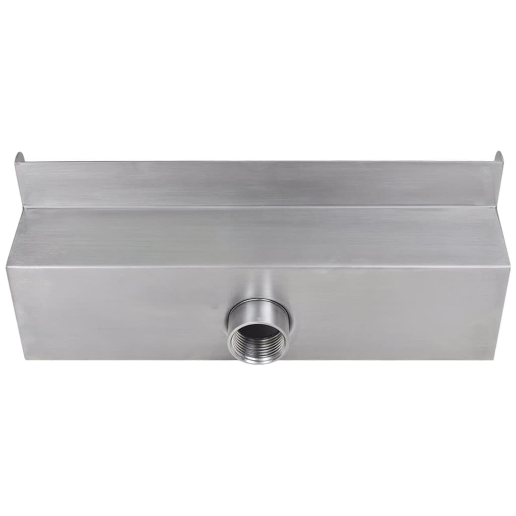 Fontaine cascade de piscine rectangulaire inox 30 cm
