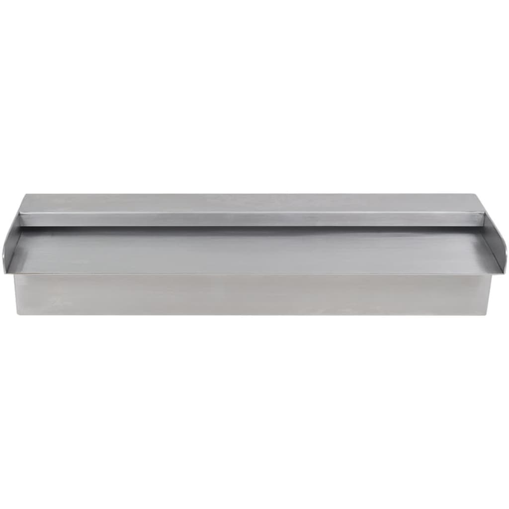 Fontaine cascade de piscine rectangulaire inox 45 cm