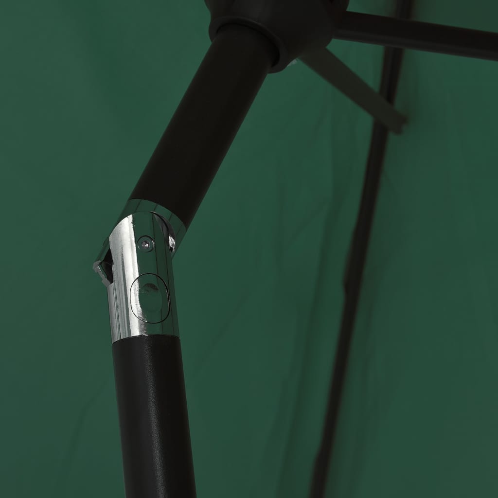 Ampelschirm mit LED-Beleuchtung 3 m Grün