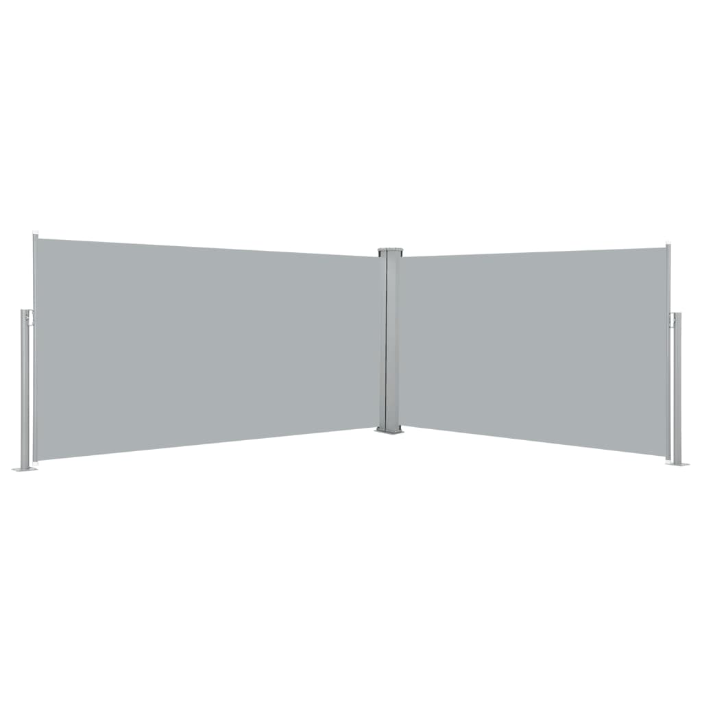 Store latéral extensible 160x600 cm gris
