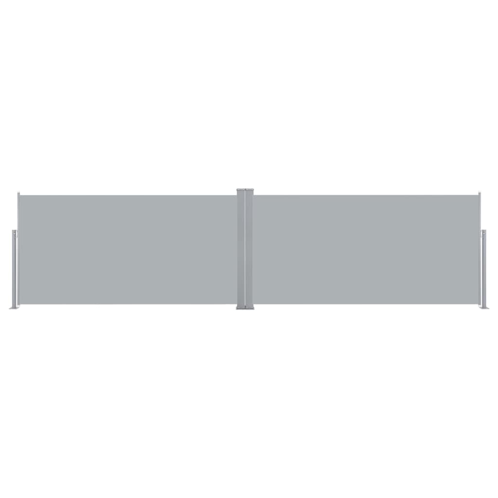 Store latéral extensible 160x600 cm gris