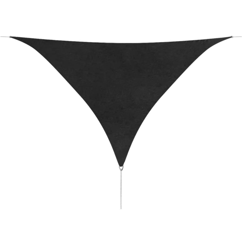 Sun sail Oxford fabric triangular 5x5x5 m anthracite