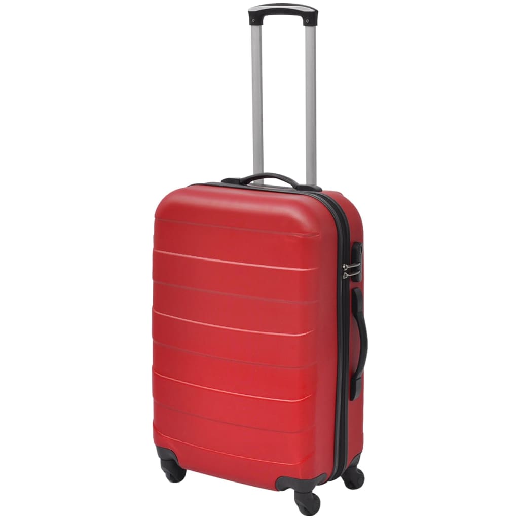3 pcs. Hard case set red 45.5/55/66 cm