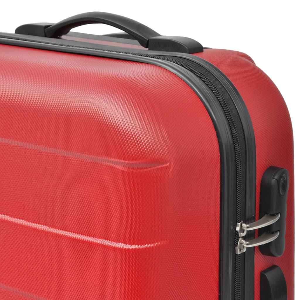 3 pcs. Hard case set red 45.5/55/66 cm