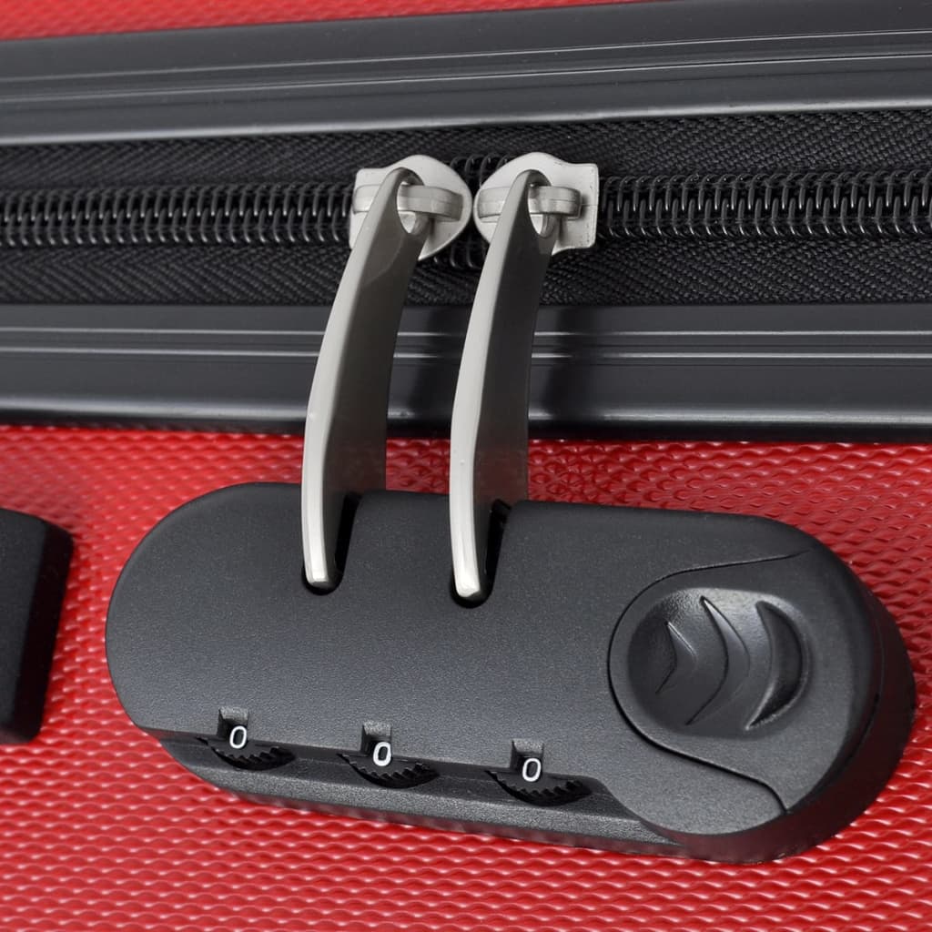 3 pcs. Hard case set red 45.5/55/66 cm