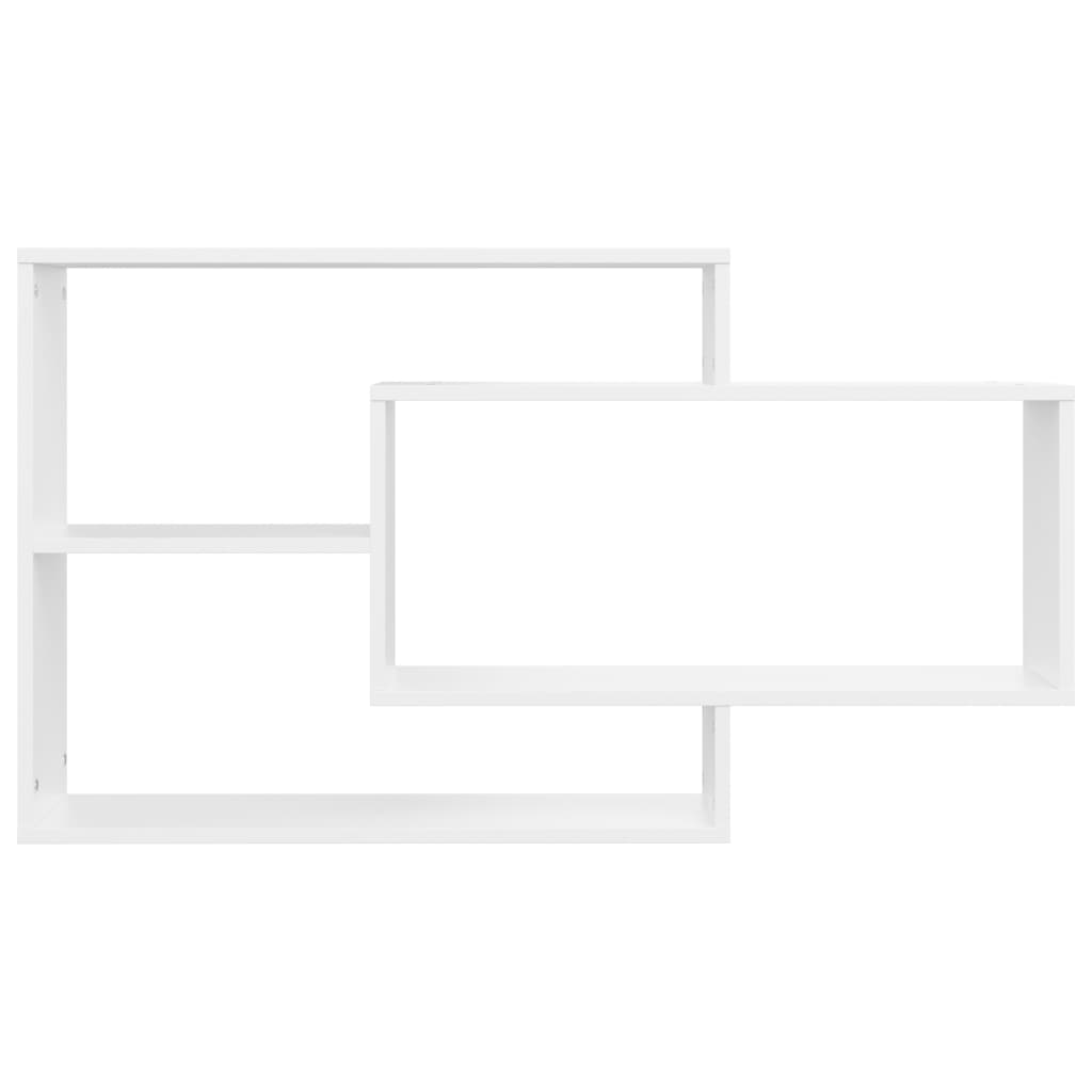 Wall shelves white 104x20x58.5 cm made of wood
