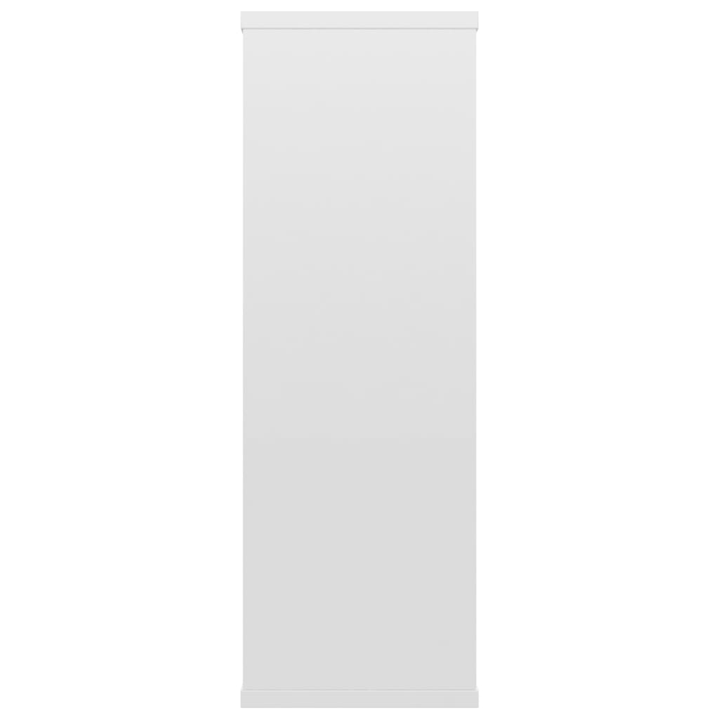 Étagères murales blanc brillant 104x20x58,5 cm en bois