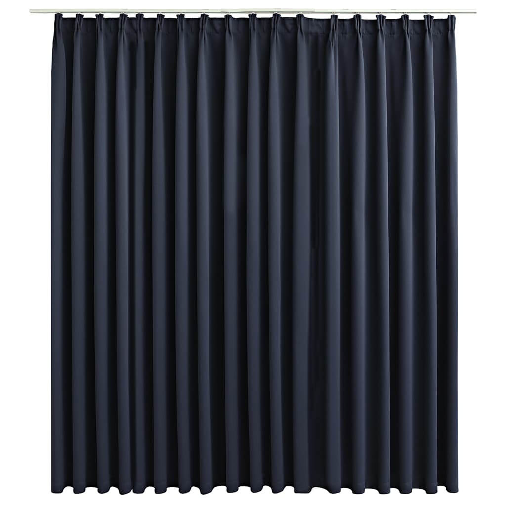 Verdunkelungsvorhang mit Haken Anthrazit 290 x 245 cm
