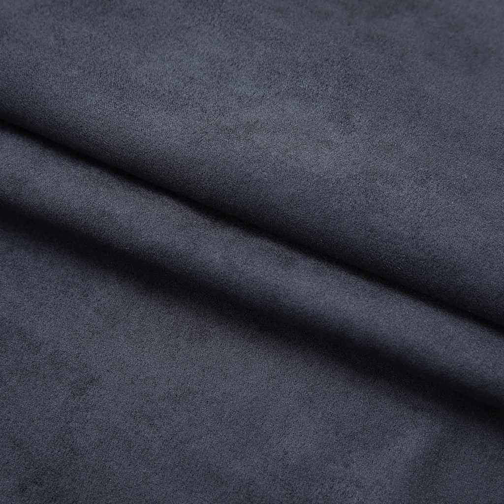 Verdunkelungsvorhänge mit Haken 2 Stk. Anthrazit 140x175 cm