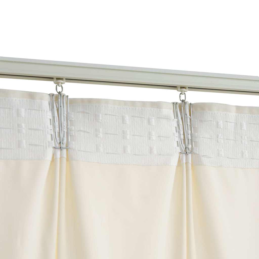 Verdunkelungsvorhänge mit Haken 2 Stk. Samt Creme 140x175cm