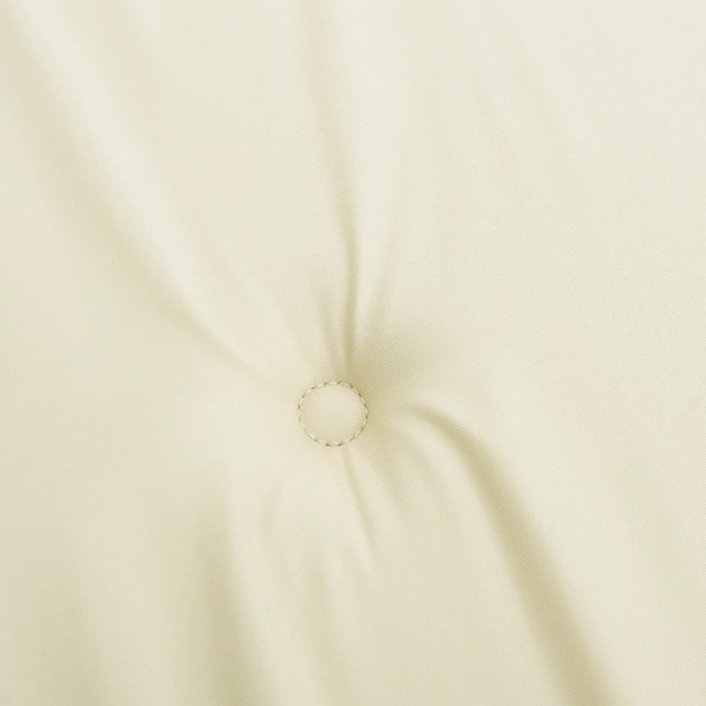Garden chair cushions for low-back chairs 4 pieces cream 100x50x3 cm