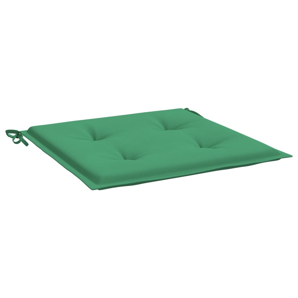 Garden chair cushions 2 pcs. Green 50x50x3 cm Oxford fabric