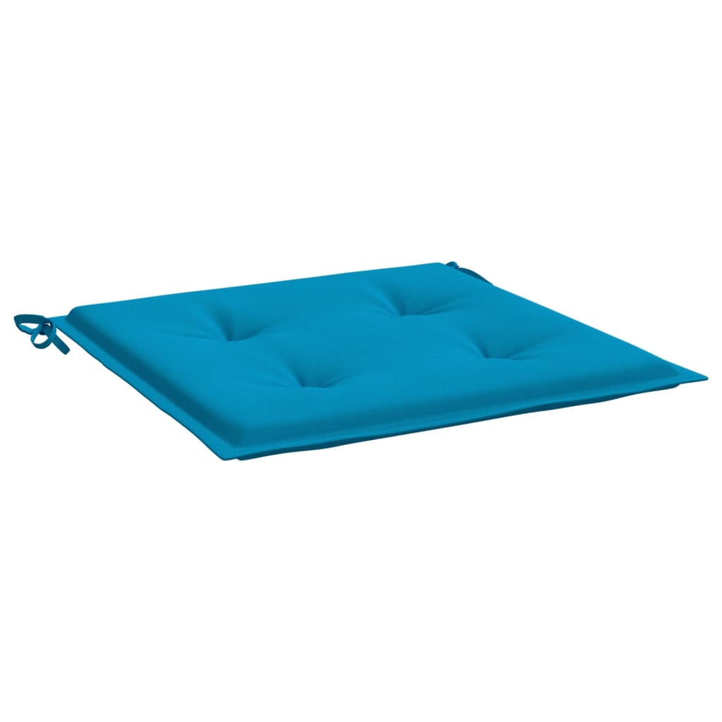 Coussins de chaise de jardin 2 pcs Bleu 50x50x3 cm Tissu Oxford