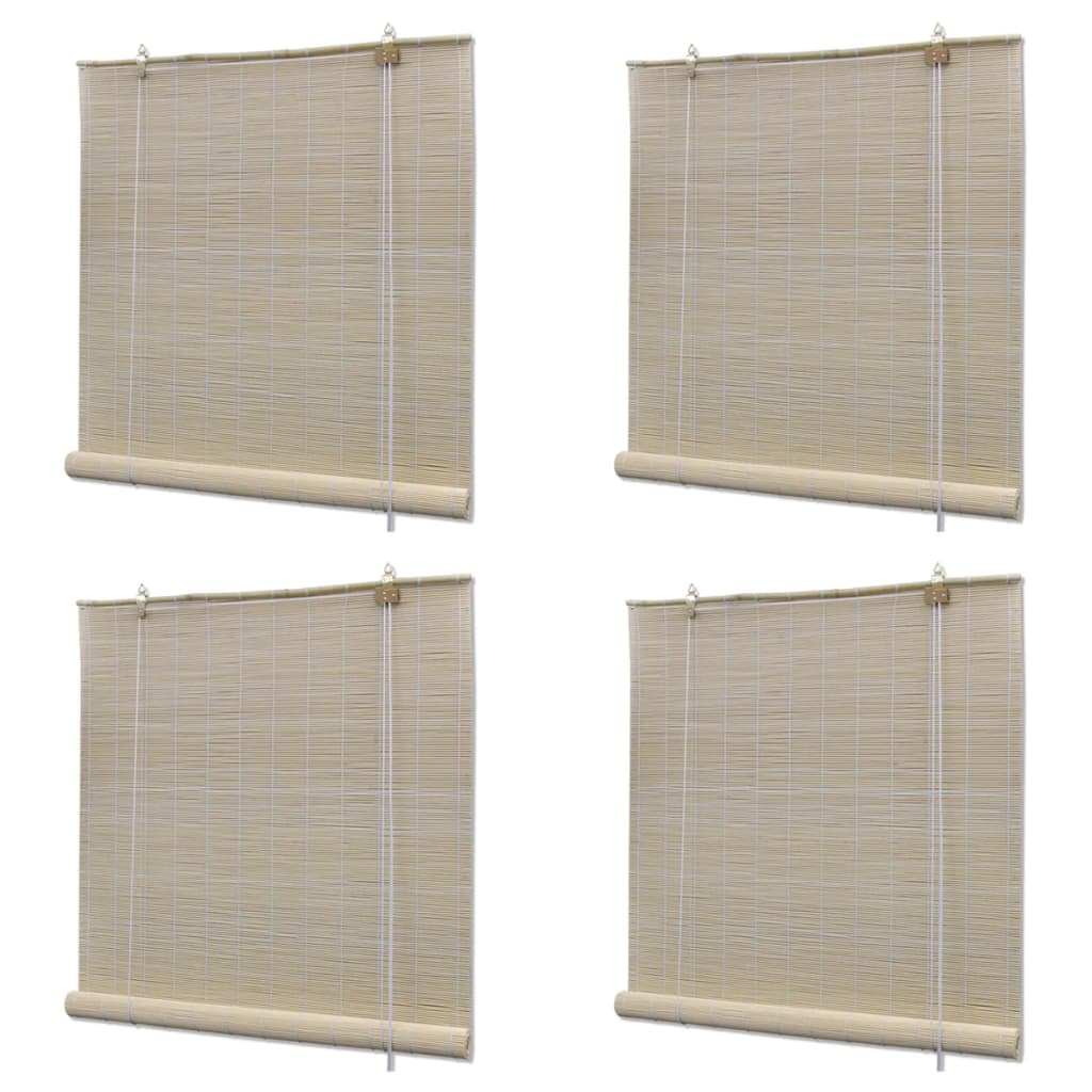 Bambusrollos Natur 4 Stk. 120x160 cm