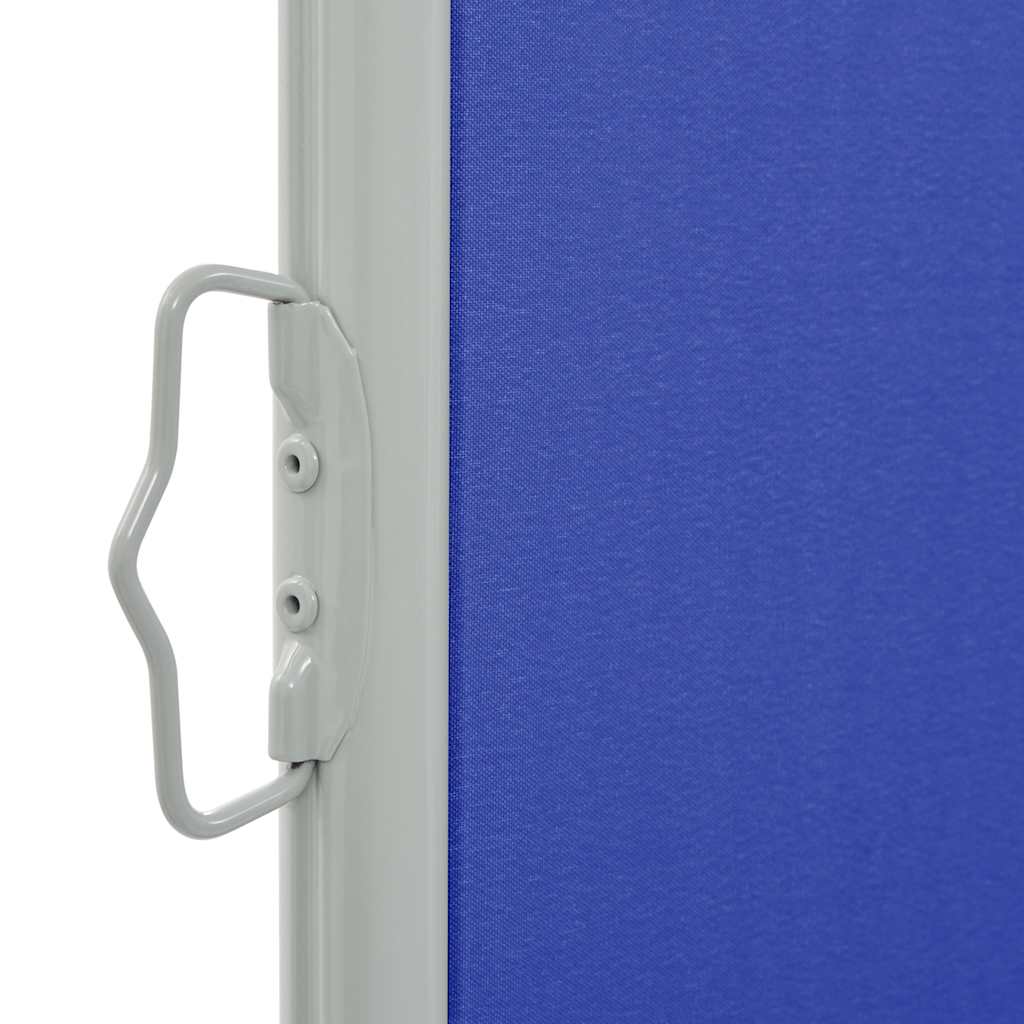 Auvent latéral extensible 100x300 cm bleu