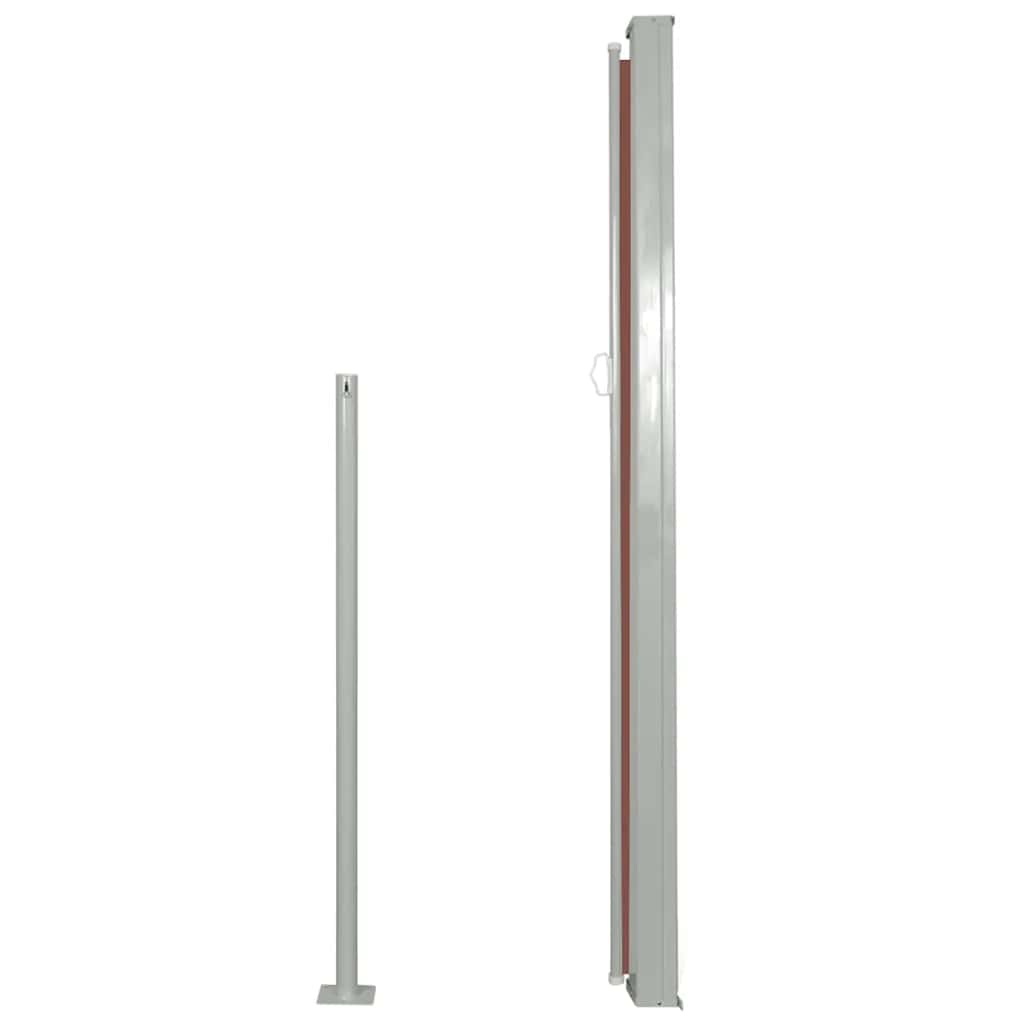 Ausziehbare Seitenmarkise 100×500 cm Braun