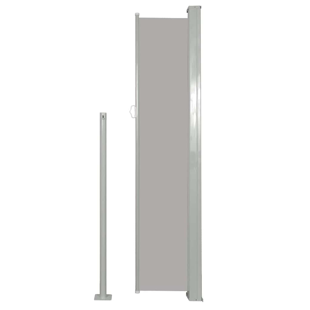 Ausziehbare Seitenmarkise 120×500 cm Grau