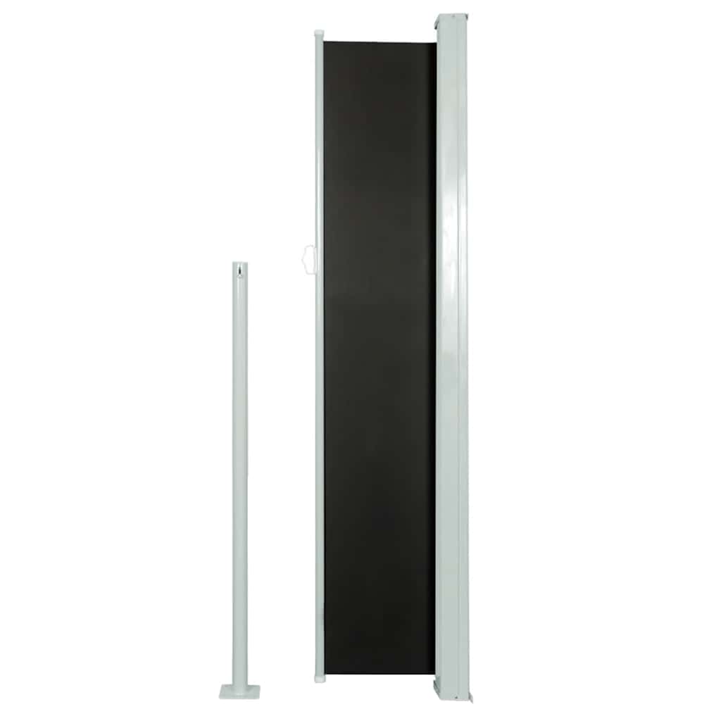 Ausziehbare Seitenmarkise 140×500 cm Schwarz
