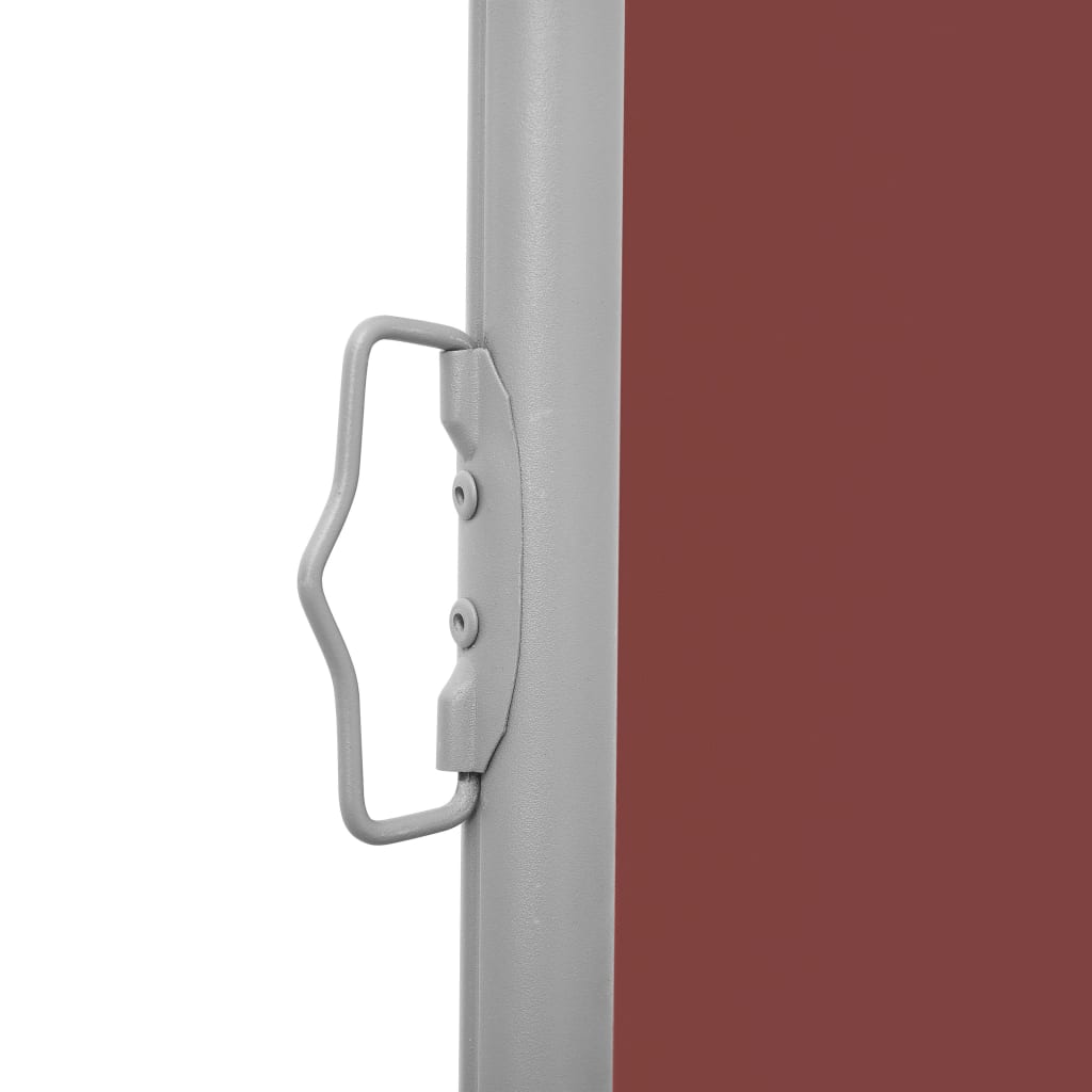 Store latéral extensible marron 100 x 600 cm