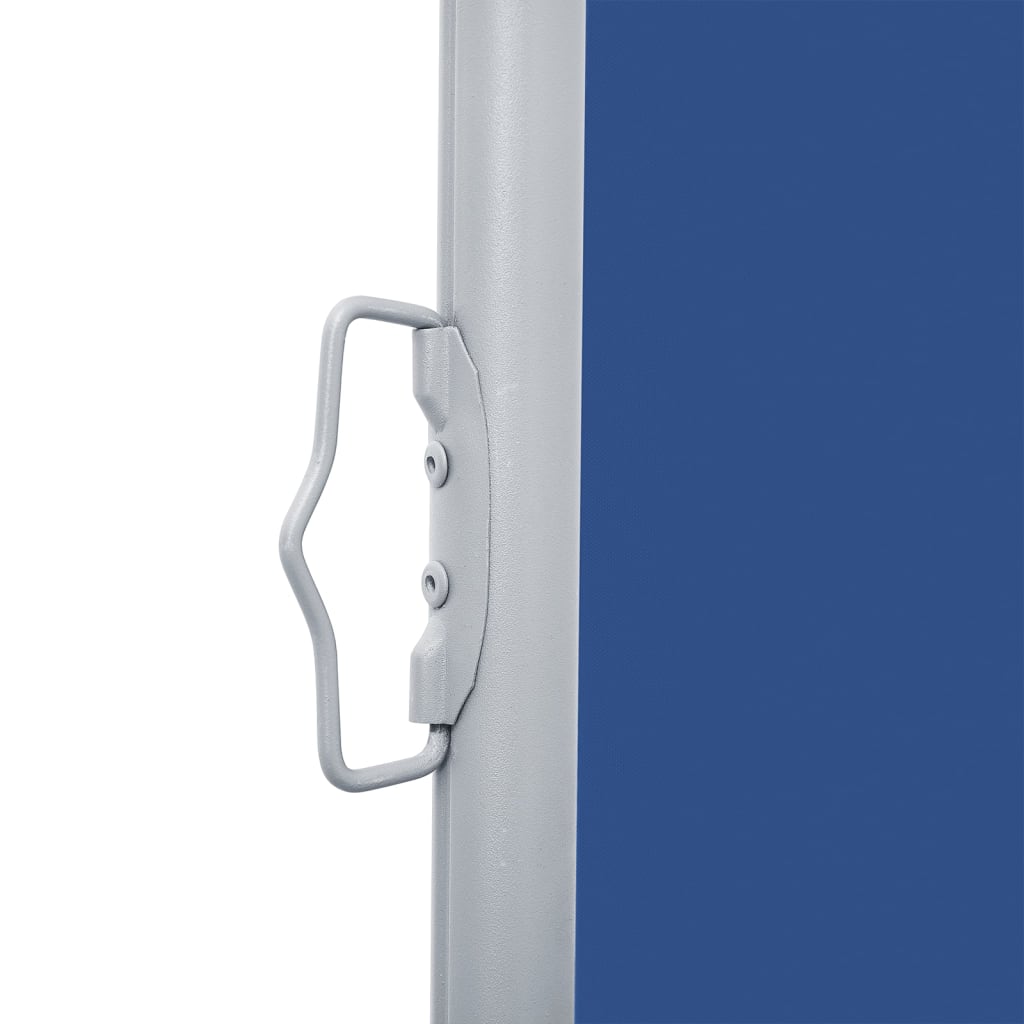 Store latéral extensible bleu 140 x 1000 cm
