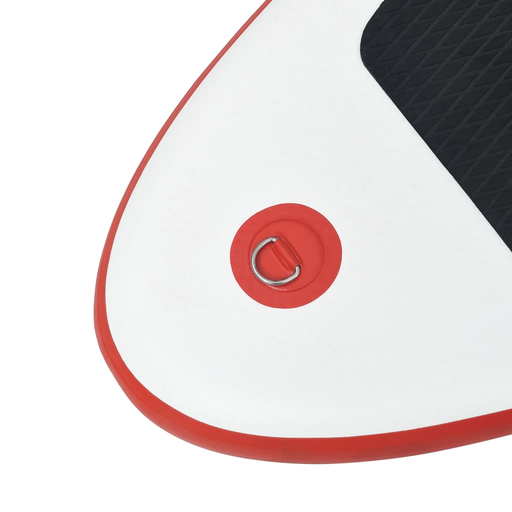 Inflatable SUP board with sail set red and white