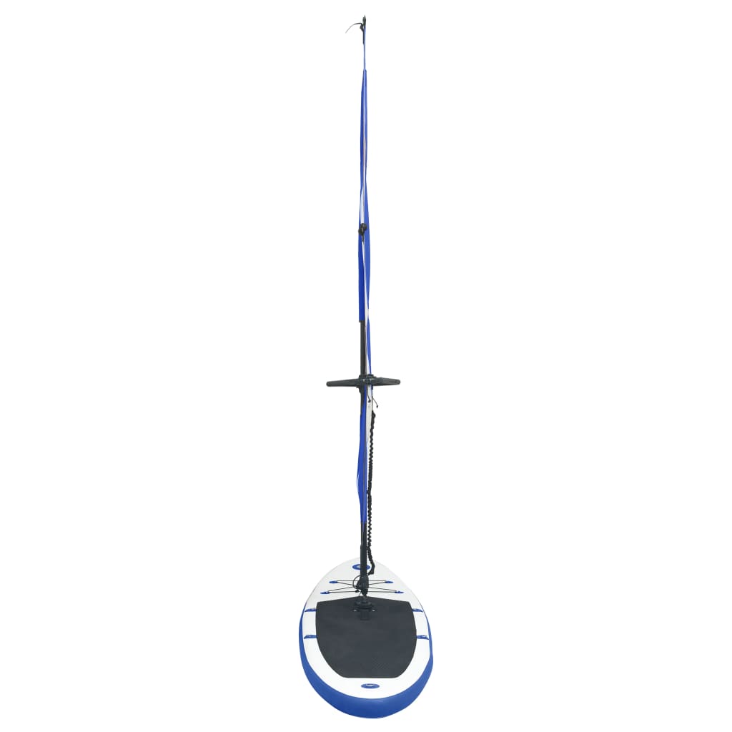 Inflatable SUP Board with Sail Set Blue and White