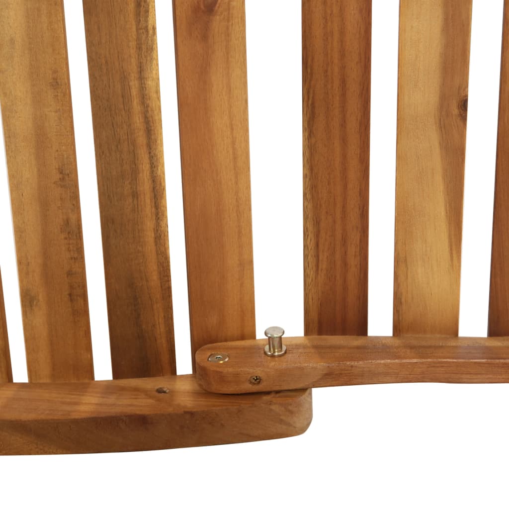 Sun lounger with cushion in solid acacia cream wood