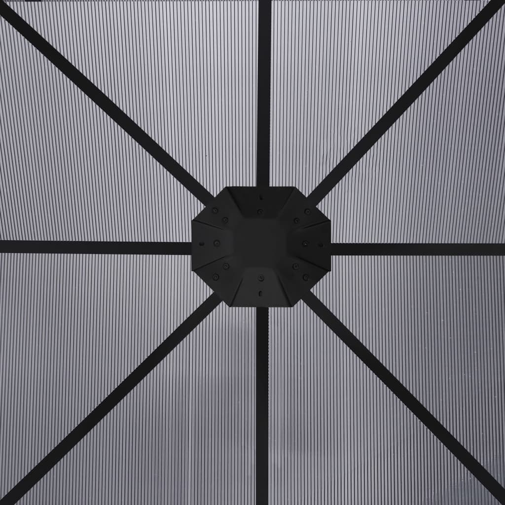 Gazebo with curtains 300 x 300 x 265 cm anthracite