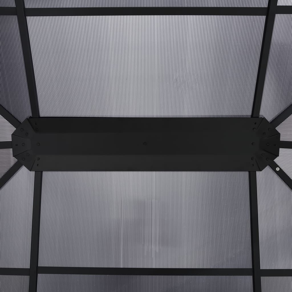 Gazebo with curtains 400 x 300 x 265 cm anthracite