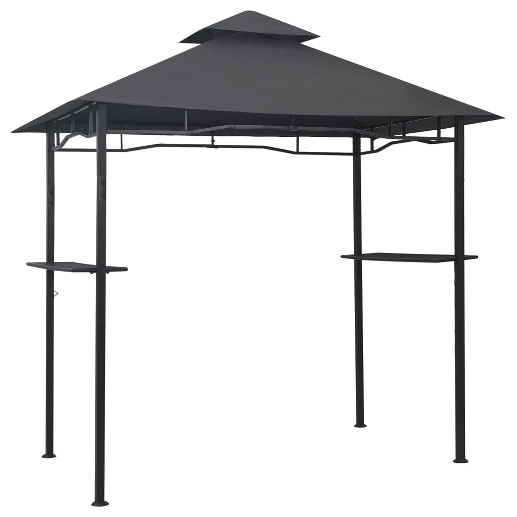 BBQ pavilion 240x150x255 cm anthracite steel