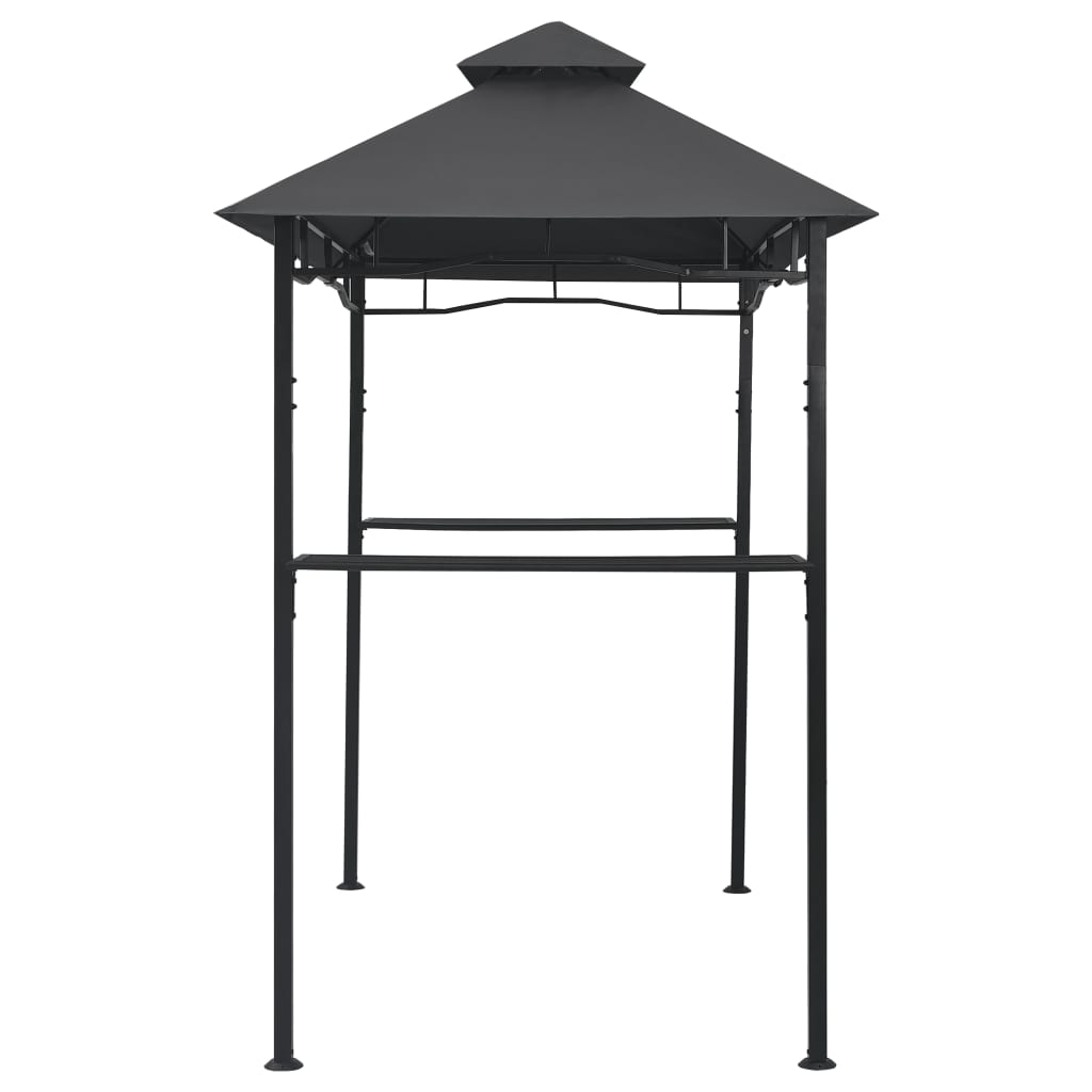 BBQ pavilion 240x150x255 cm anthracite steel