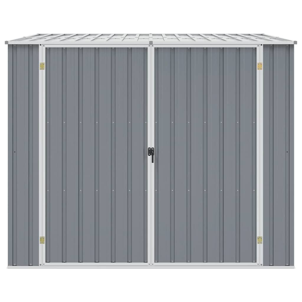 Gerätehaus Grau 195x198x159 cm Verzinkter Stahl
