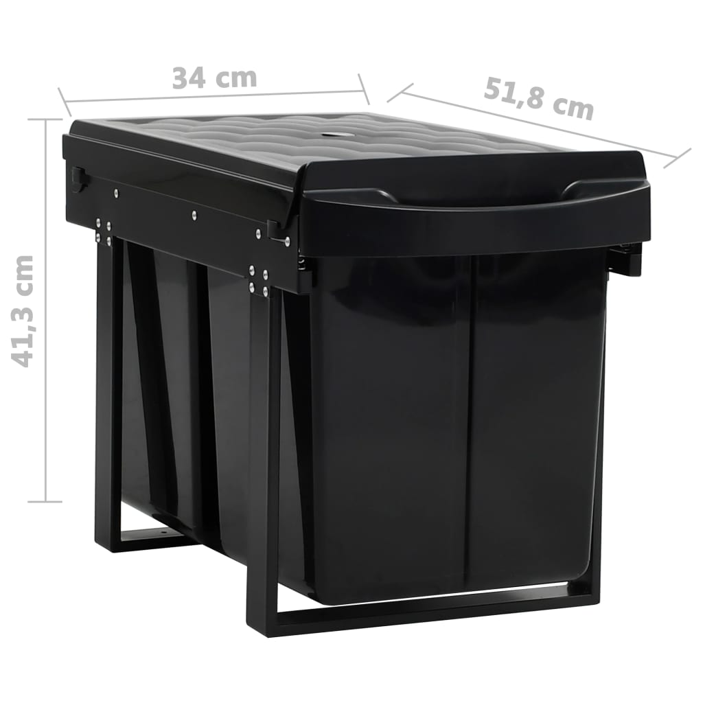 Waste collector soft close 48 L