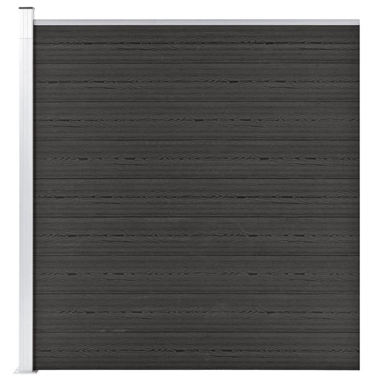 Clôture de jardin WPC 175x186 cm gris