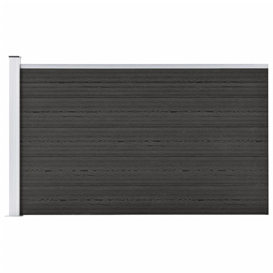 Clôture de jardin WPC 175x105 cm gris