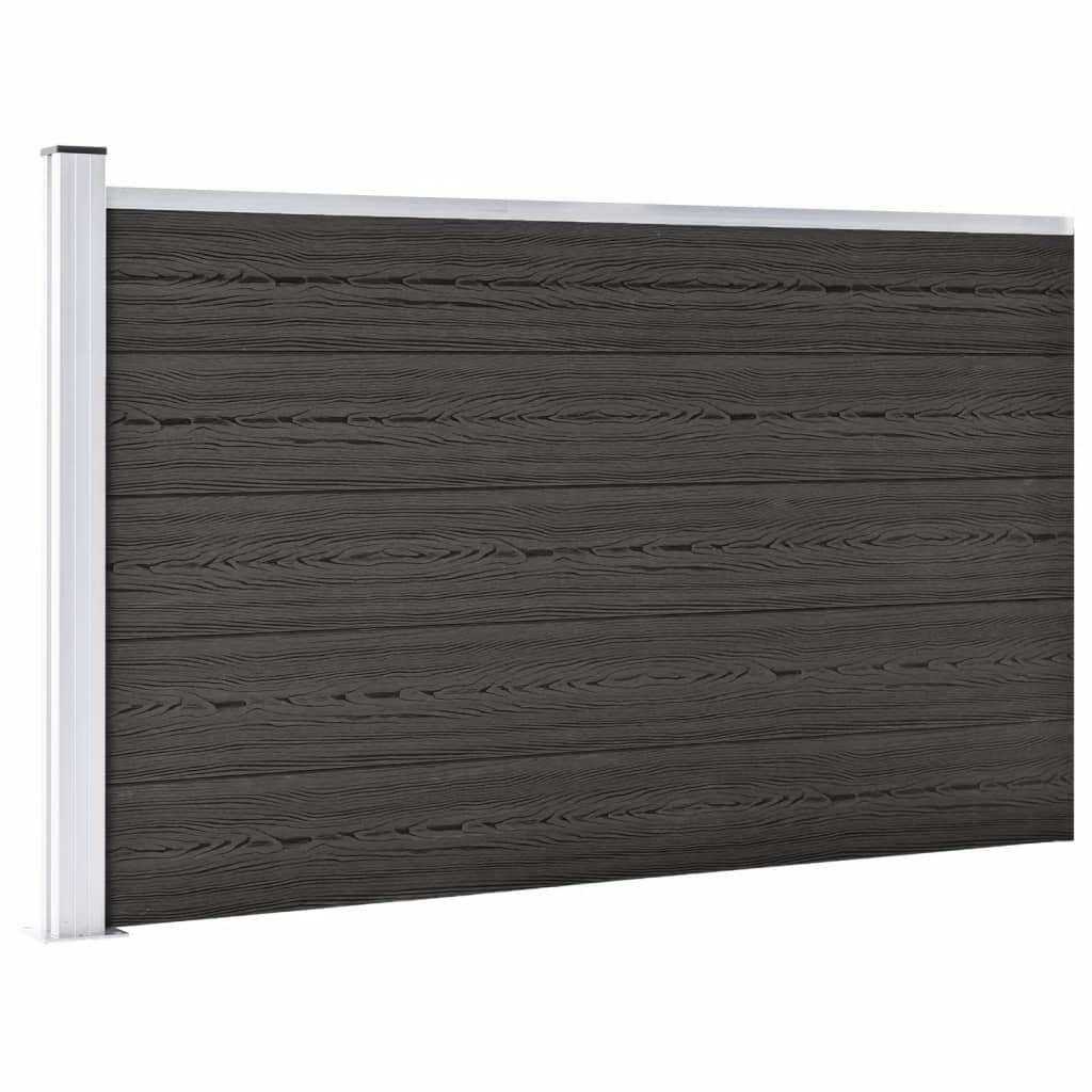 Garden fence WPC 175x105 cm gray