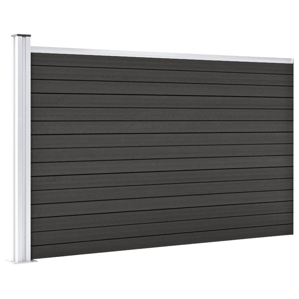 Garden fence WPC 175x105 cm gray
