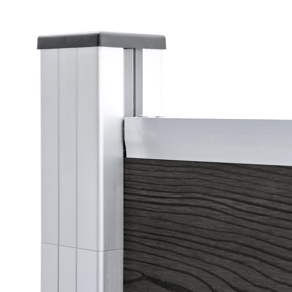 Garden fence WPC 175x105 cm gray
