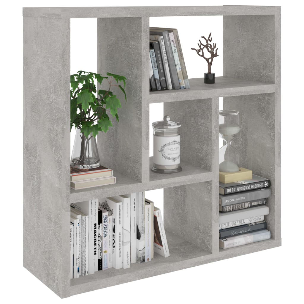 Étagère murale gris béton 45,1x16x45,1 cm en bois