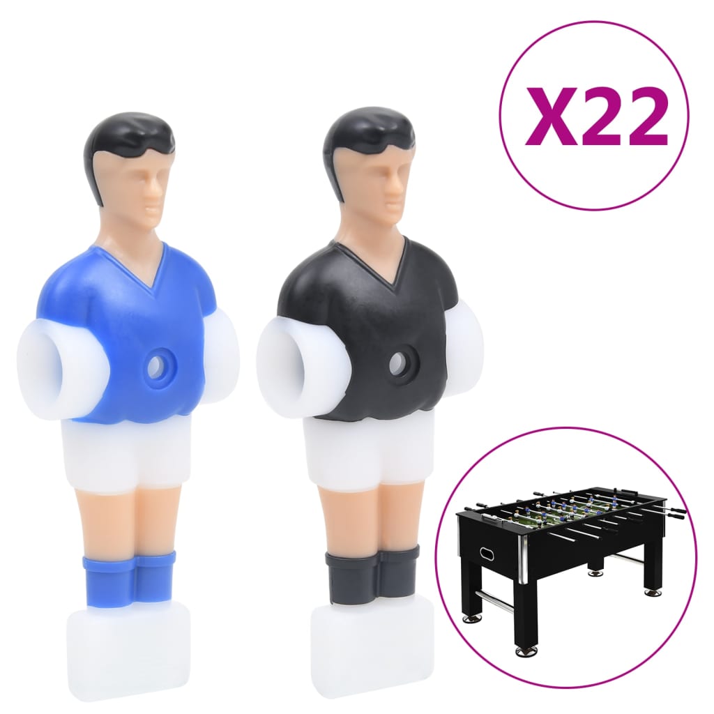 Joueurs de baby-foot 22 pièces pour tige de 12,7 mm