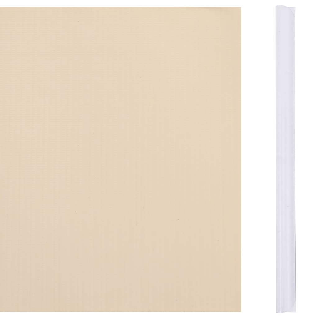 Garten-Sichtschutz 4 Stk. PVC 35x0,19 m Creme