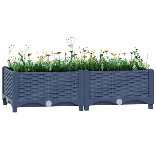 Raised bed 80x40x23 cm polypropylene