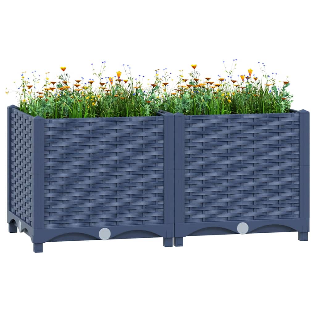 Raised bed 80x40x38 cm polypropylene