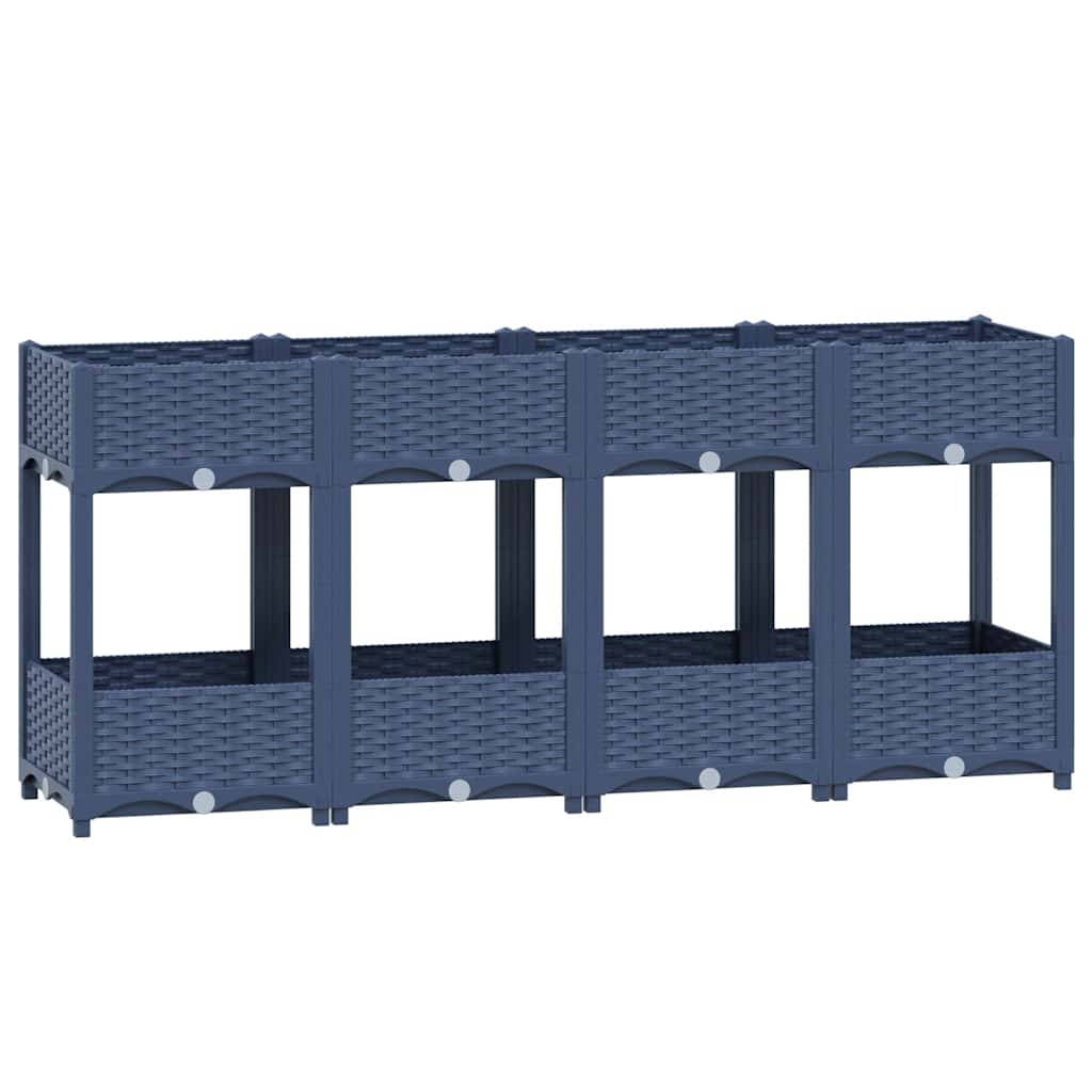 Raised bed 160x40x71 cm polypropylene